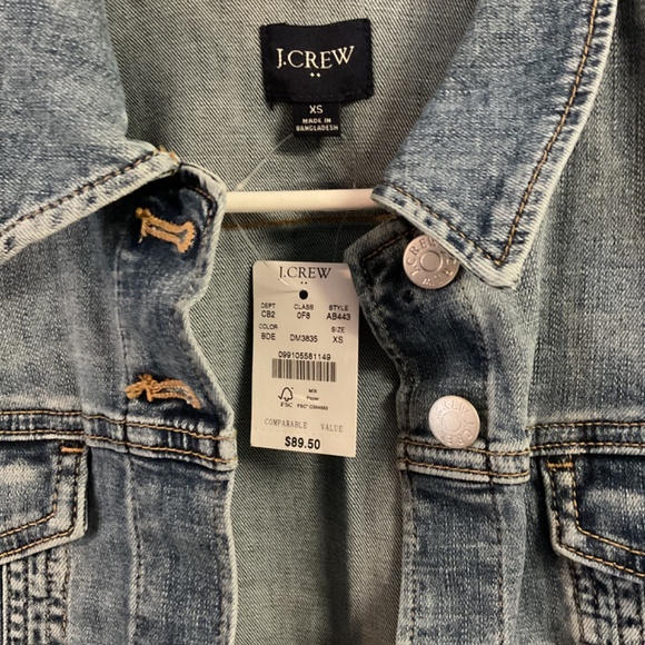 JCrew denim jacket NWT - Picture 2 of 3
